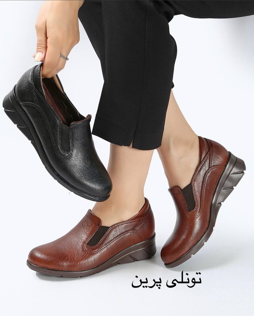 کفش لژدار طبی زنانه مدل «تونلی پرین»